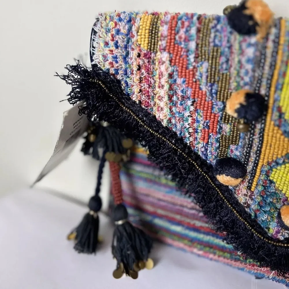 Steve Madden Pennie Boho Clutch with Fringe - Picture 5 of 11